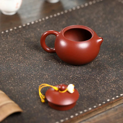 Chinese Yixing Zisha Teapot Handmade Xishi Small Capacity Dahongpao Kettle pot