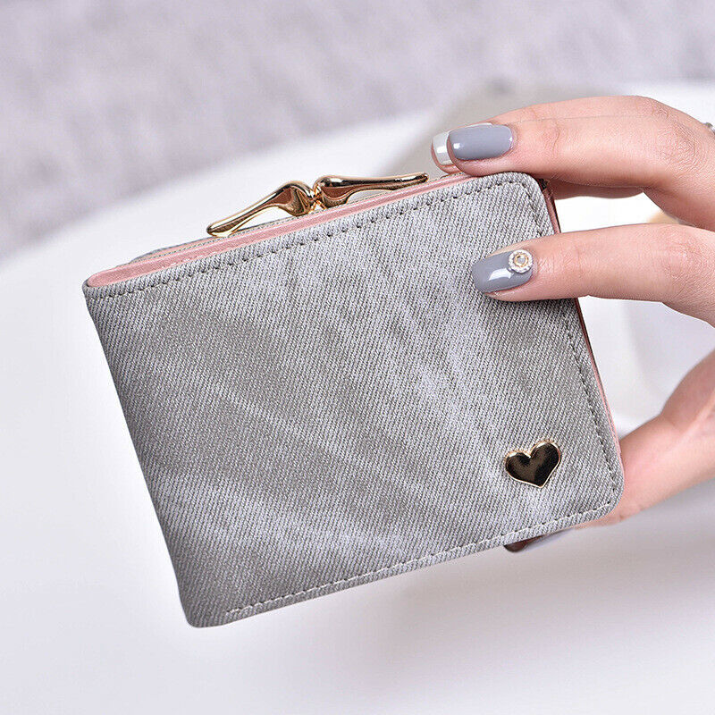 Women's Wallet Coin Purse Handbags Female Wallets Mini Lady Card Clamps Leather