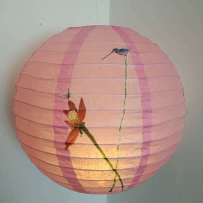 Unique Flower Paper Lanterns Chinese Japanese Festival Retro Balls Party
