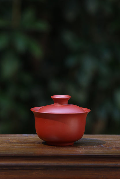 Real Yixing Zisha Gaiwan Dahongpao Clay Cup Bowl Cover The Bowl Tea Bowl & Mat