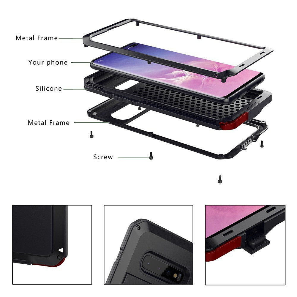 For iPhone 17/16/15/14/13/12 Pro Max/Samsung Waterproof Shockproof Aluminum Case