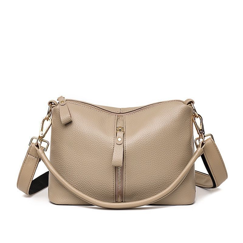 Luxury Handbag Genuine Leather Vintage Tote Shoulder Messenger Purse 25*18*10 CM