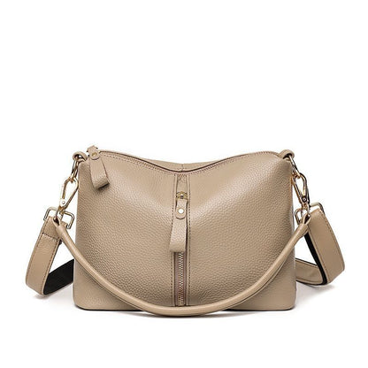 Luxury Handbag Genuine Leather Vintage Tote Shoulder Messenger Purse 25*18*10 CM