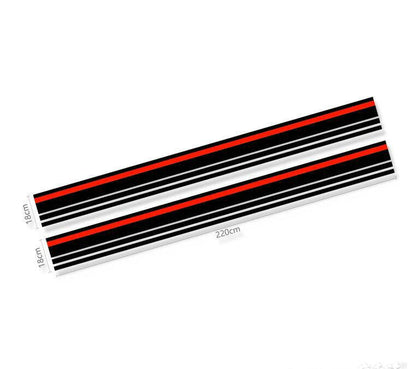 Racing Stripe Car Sticker For Dodge Challenger Charger Hood Roof Decal 2X7.2ft