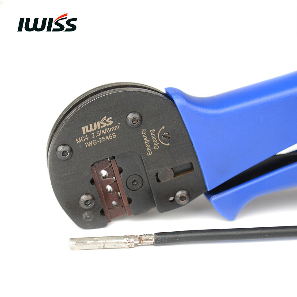 IWS-2546S MC4 Solar Crimping Plier Hand Crimper Crimp Range 2.5/4/6mm2 14-10AWG