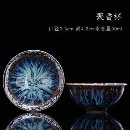 Tea Cup Ceramic Kungfu Teacup Chinese Jianzhan Traditional Ceramic Art Best Gift