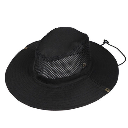 Summer Bucket Boonie Hat Fishing Sun Brim Cool Mesh Top Garden Outdoor Cap Hats