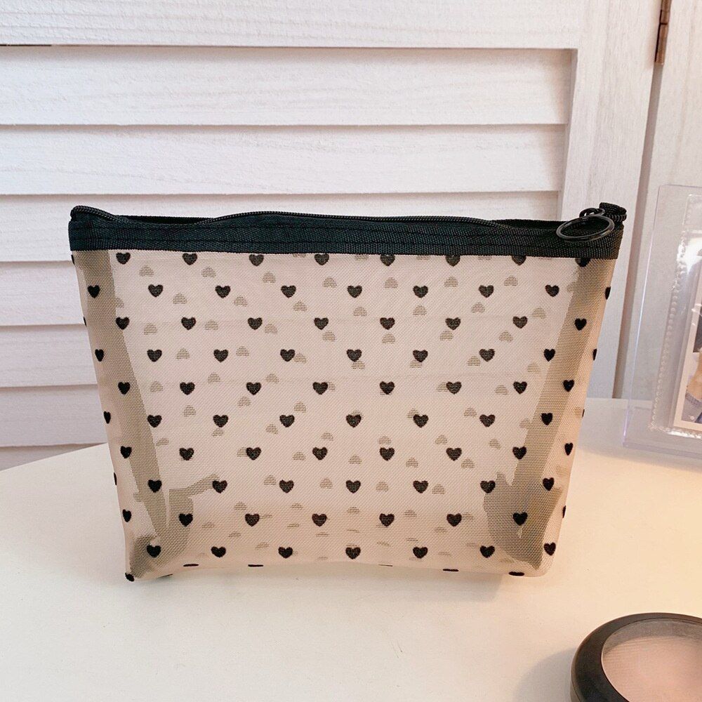 Mesh Cosmetic Bag Travel Storage Makeup Bag Organizer Pouch Portable Beauty Case