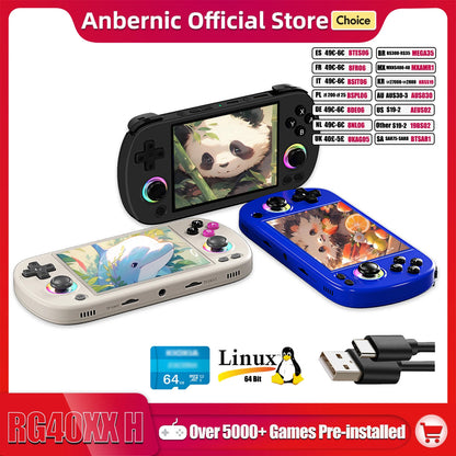 ANBERNIC RG40XX H handheld Game Console 4.0-inch IPS Screen 64G 5K+ Games