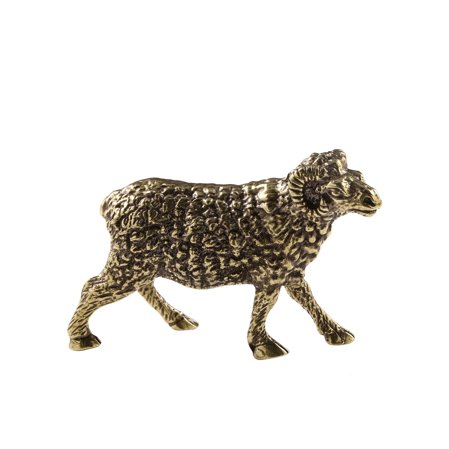 Sheep Statue Zodiac Brass Ornament Antique Solid Copper Tea Pet Desk Decoration