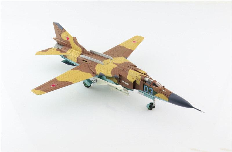 HOBBY MASTER MIG-23MLD Blue 03 Soviet Air Force Bagram Afghanistan 1:72 MODEL