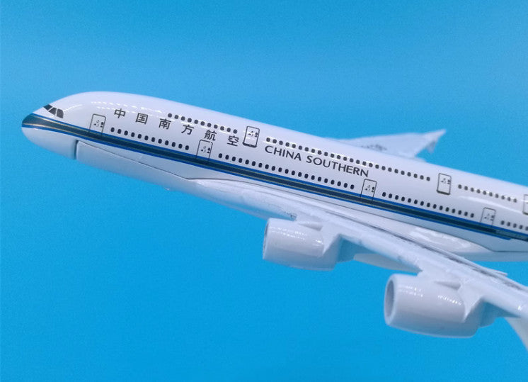 16cm CHINA SOUTHERN AIRBUS A380 Passenger Airplane Diecast Aircraft Plane Model
