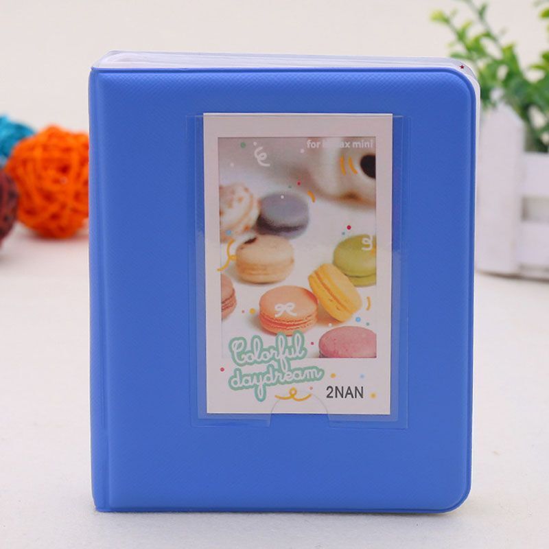 Photo Album 64 Pockets Candy Color Polaroid Mini Photocards Image Holder Storage