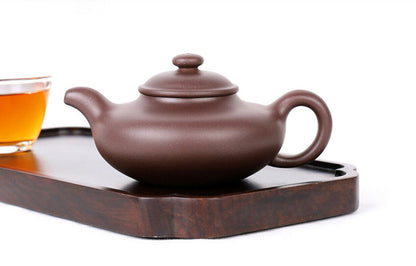 240cc Handmade Purple Clay Tea Pot in Yixing, China, BianYu Hu Gongfu Tea Pot-