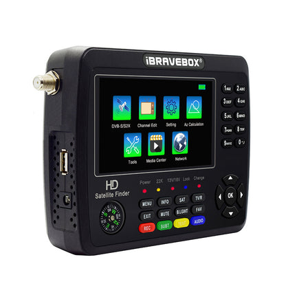 iBRAVEBOX V10 Finder TV Signal Finder -S//S2X H.265 Digital H8O0 Finder Max