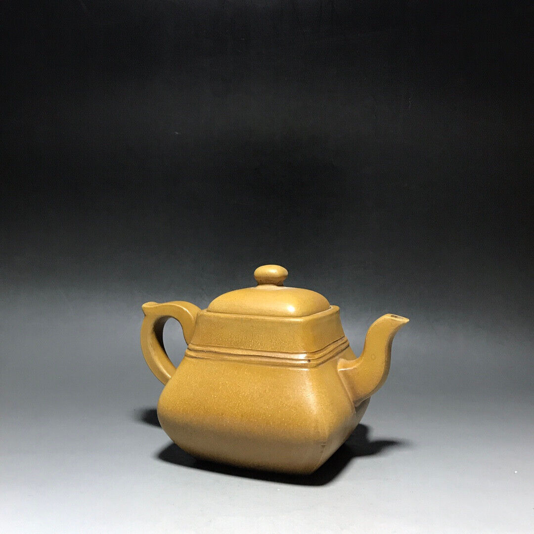 Chinese Yixing Zisha Clay Handmade Exquisite Teapot（八方壶 底款：陈鸣远）