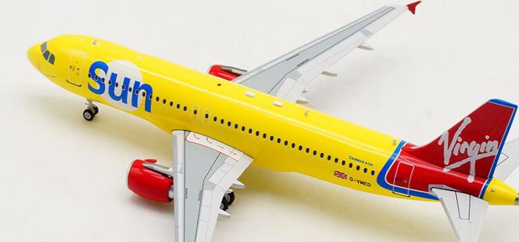 Aviation Virgin Air SUN Airbus A320 G-VMED 1/200 diecast plane model aircraft