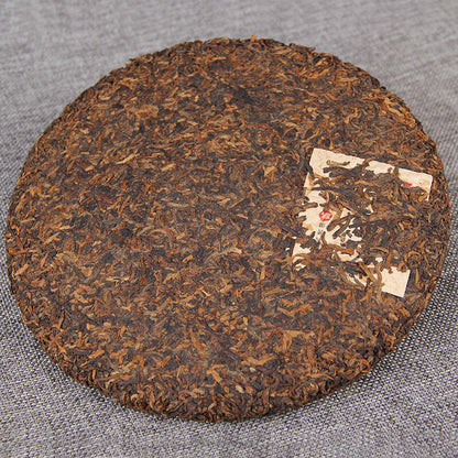 357g Ripe Pu'er Tea Laobanzhang Pu-erh Cooked Tea Cake Yunnan Puerh Black Tea
