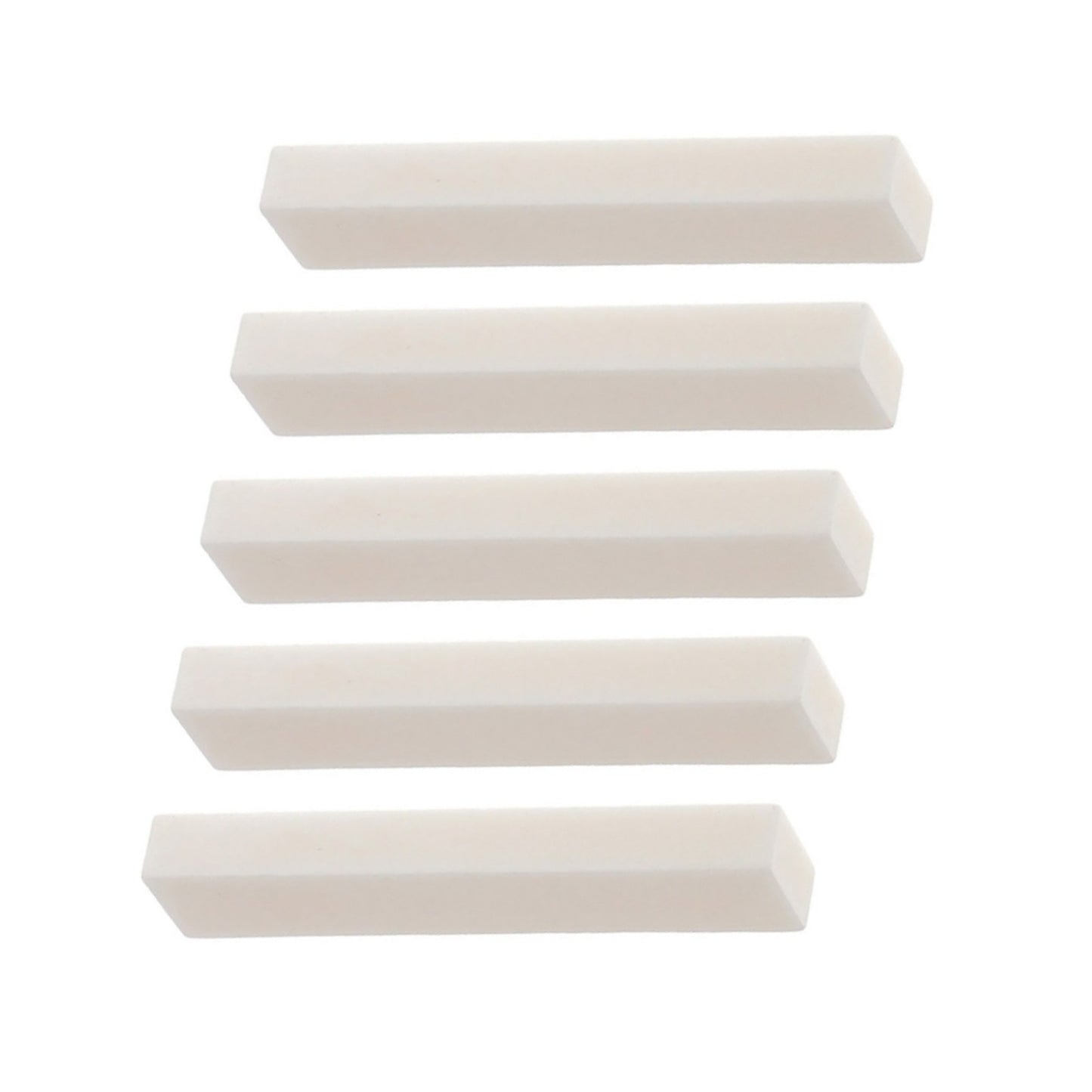 5Pcs Guitar Bone Nut Blank 2.04*0.39*0.23' Ukulele Luthier Saddle Bass Builder