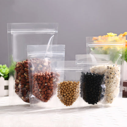 Resealable Stand Up Bags Clear Plastic Self Seal Bag Food Pouches Packaging