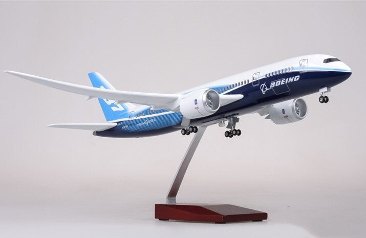 1:130 43CM BOEING 787 Passenger Airplane Landing Gear Resin Aircraft Plane Model