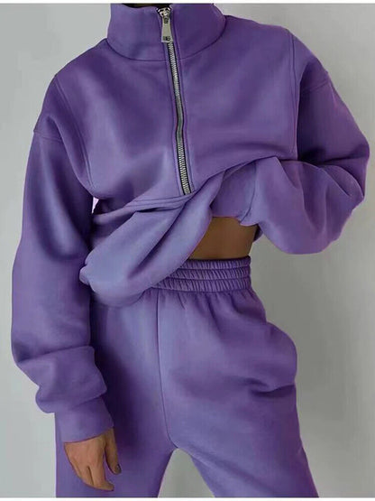 Women's Tracksuit 2Piece Pants Set Women Sweatshirts Sports Suit Set Sweatpants