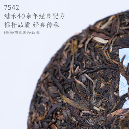 Classic 7542 Raw Puer Tea Menghai Dayi Puerh Shen Pu Er Tea 150g Box