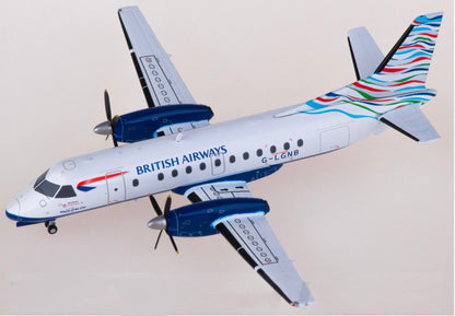 1:200 JC Wings British Airways Saab 340B Passenger Airplane Diecast Model
