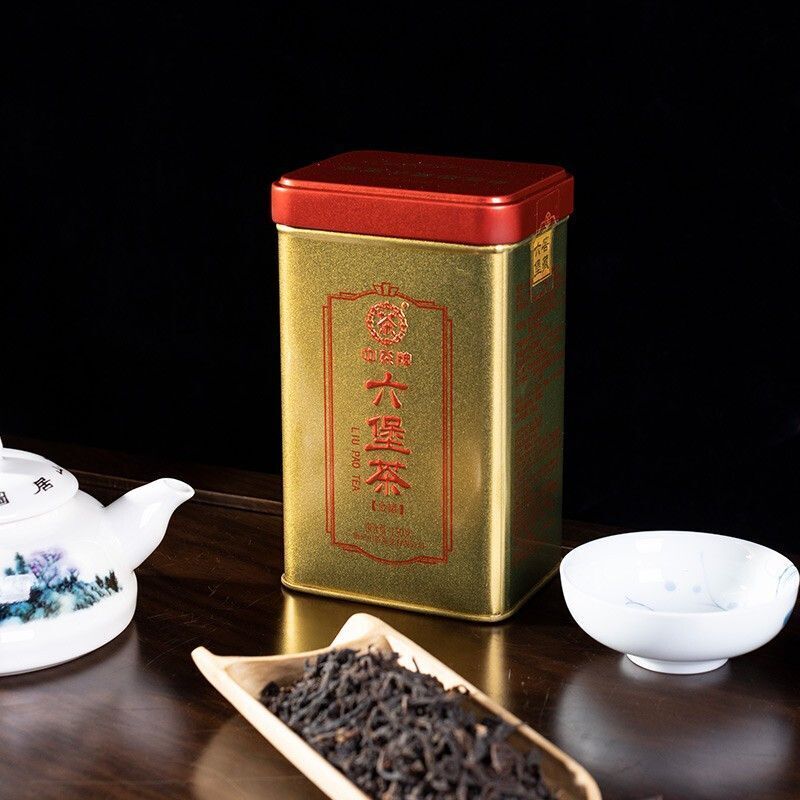 2022 CHINATEA COFCO Zhong Cha Liubao Tea Liu Pao Tea Dark Tea 150g Golden Jar