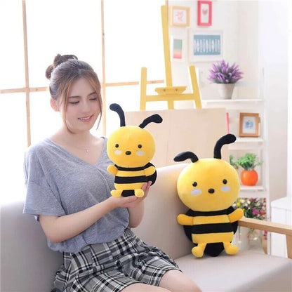 Bee Plush Toy Stuffed Animal Toys Soft Bumblebee Toy Cute Honey Bee 20cm