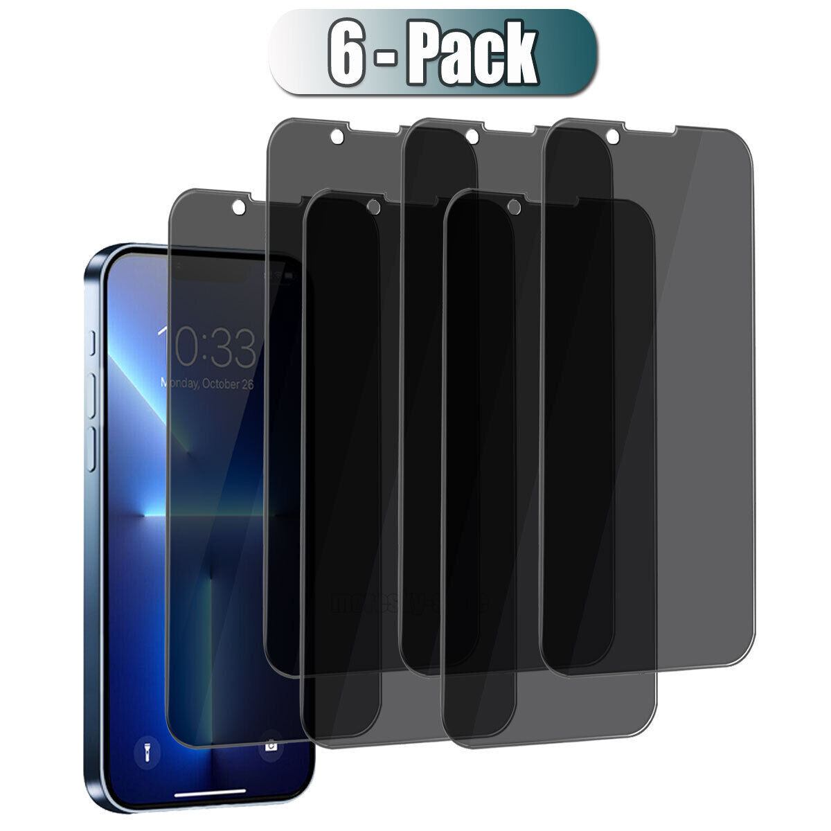 For iPhone 13 Pro/mini/Pro Max Privacy Tempered Glass Anti-Spy Screen Protector - Thumbnail 3