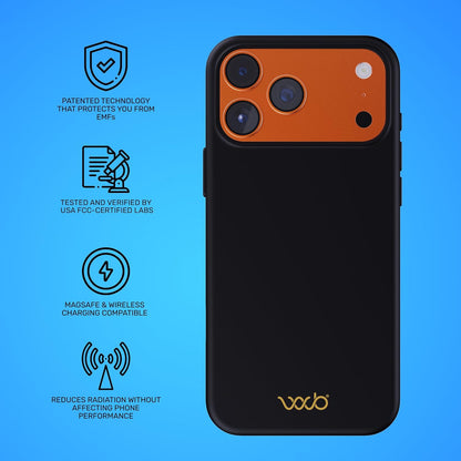 EMF Protection Silicone Case Compatible with Iphone 17 Pro Max, Radiation Blocke