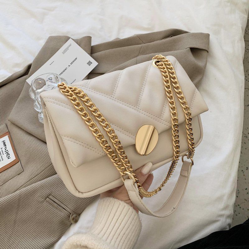 Luxury Crossbody Bags Soft Leather Shoulder Bag Fashion Chains Messenger Purse