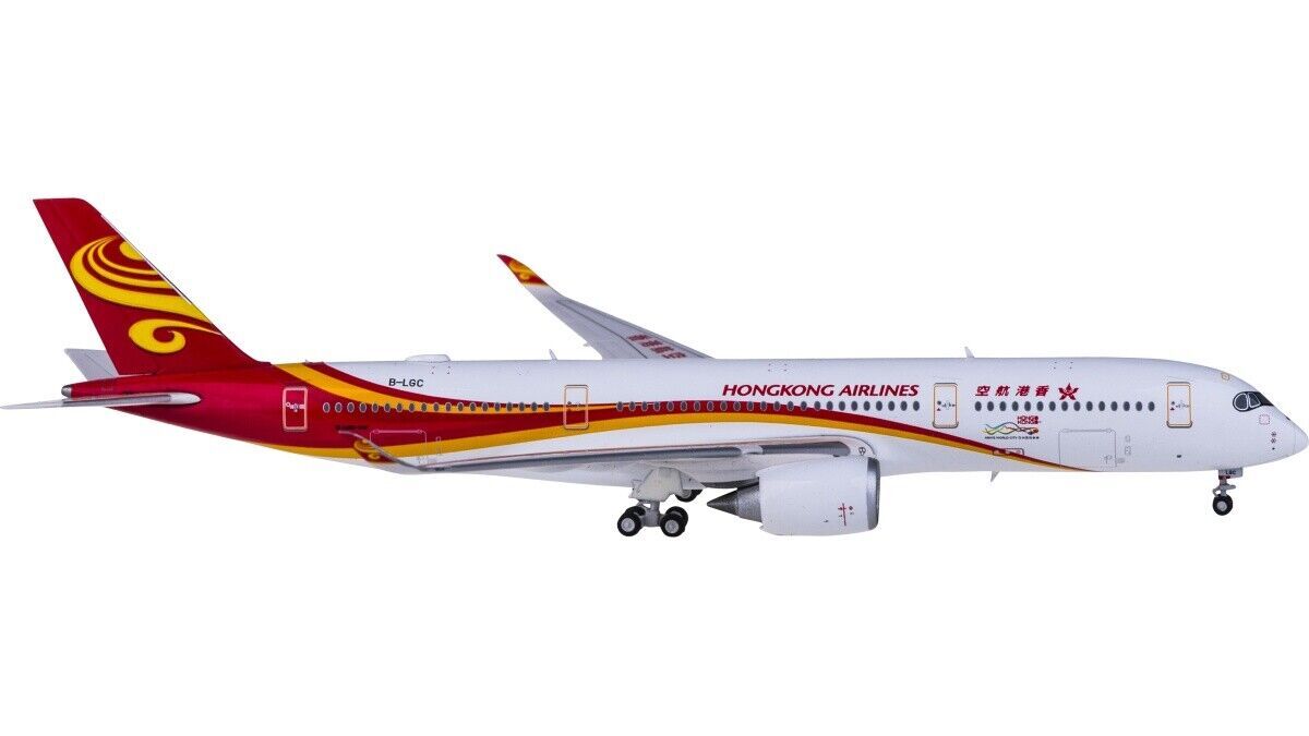 1:400 JC WINGS HONGKONG AIRLINE AIRBUS A350-900 Passenger Airplane Diecast Model