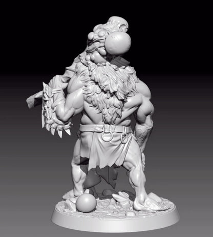 1/18 resin figures model Fantasy Orc Warrior Unassembled unpainted
