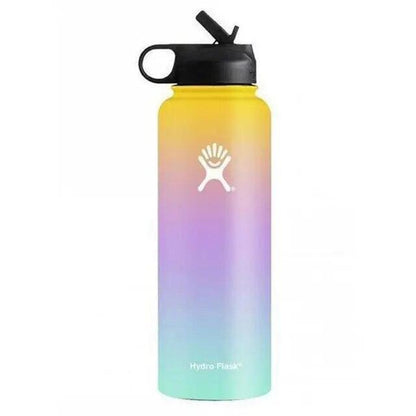 Hydro Flask Water Bottle Stainless Steel Insulated Wide Mouth Lid Straw Drink A+
