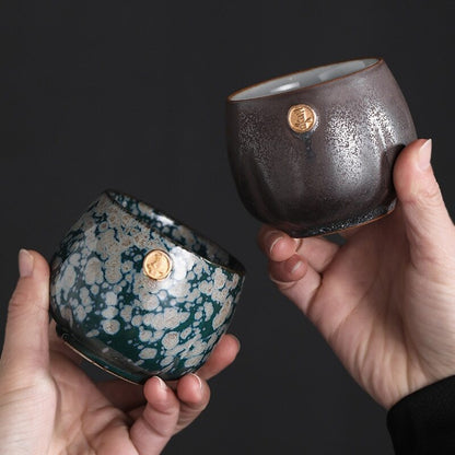 Japanese Kiln Baked Tea Cup Ceramic Kung Fu Tea Set Cup Master Cup Personal