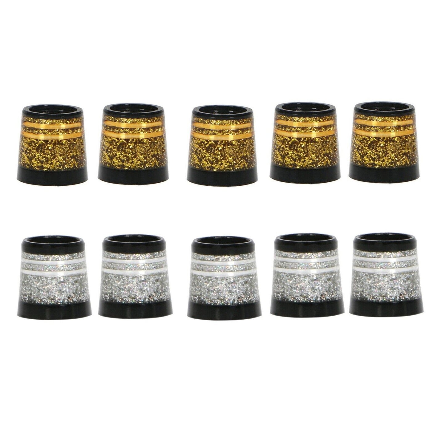 New 10 Pieces Golf Iron Ferrules High Glitter 0.370