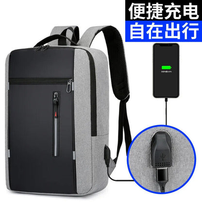 Backpack Men USB Charging Oxford Male Business Bag Computer Notebook Backpacks