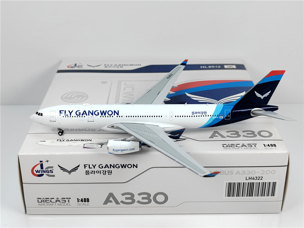 1:400 JC Wings FLY GANGWON AIRBUS A330-200 Passenger Airplane Diecast Model