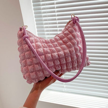 Armpit Bag Underarm Lightweight One Shoulder Bags Small Cotton Square Purse 1PC