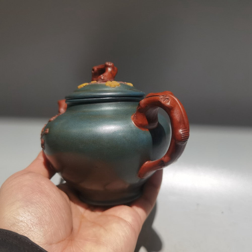 Chinese Fine Yixing Zisha Clay Teapot Plum Blossom Tea Set Wang Yinxian 320ml