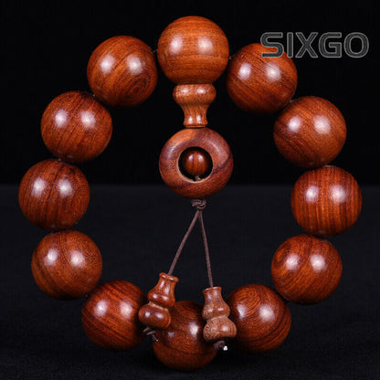 Chinese Red Sandalwood 6/8/12/15/18/20/25MM Round Buddha Beads Fashion Bracelet