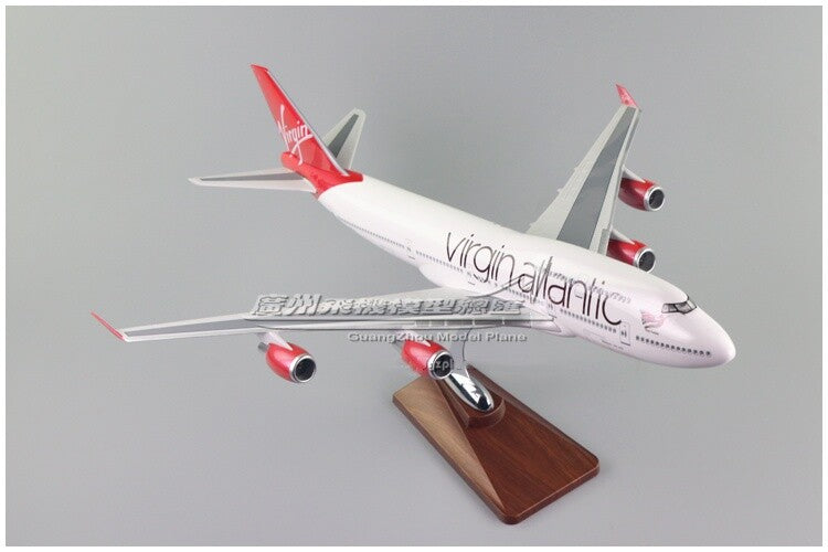 47CM 1:150 Virgin Atlantic BOEING 747-400 G-VXLG Passenger Airplane Resin Model