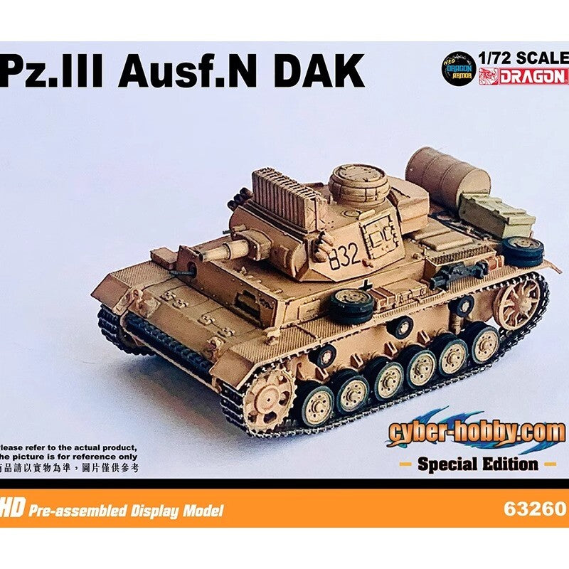 Dragon 63260 III Tank N DAK 501st Heavy Armor Battalion 1942 Limited Editions