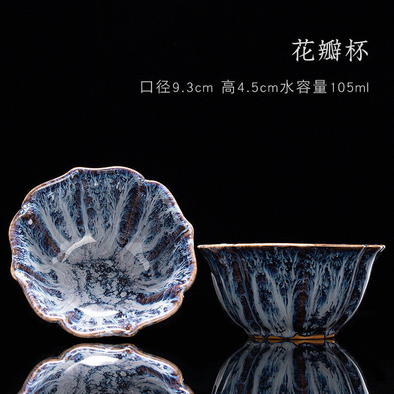 Tea Cup Ceramic Kungfu Teacup Chinese Jianzhan Traditional Ceramic Art Best Gift