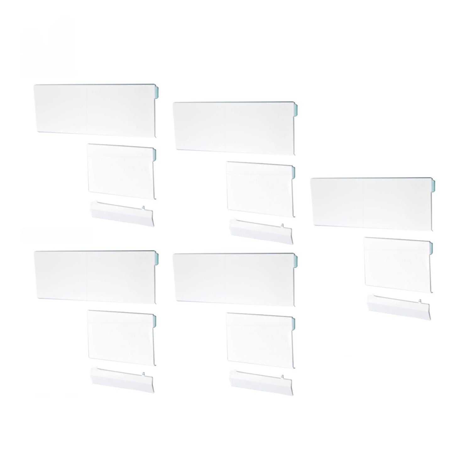15Pcs Memory Card Door Slot Cover Replacement Lids for Nintendo Wii Game Console