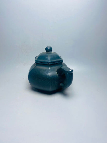 Chinese Yixing Zisha Clay Handmade Exquisite Teapot （六方 底款：王石耕）