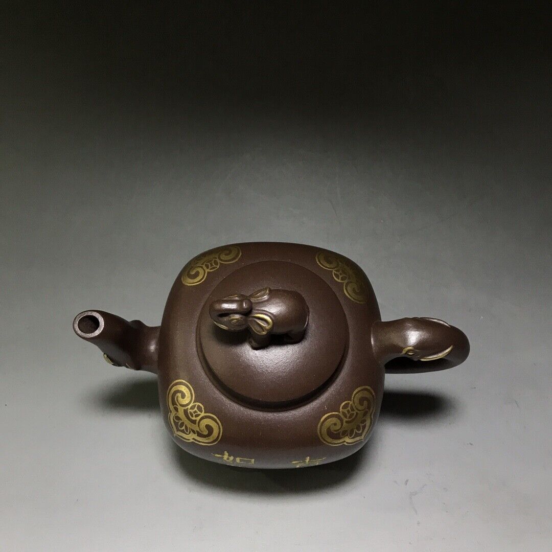 Chinese Yixing Zisha Clay Handmade Exquisite Teapot （吉祥如意 底款：蒋建军）