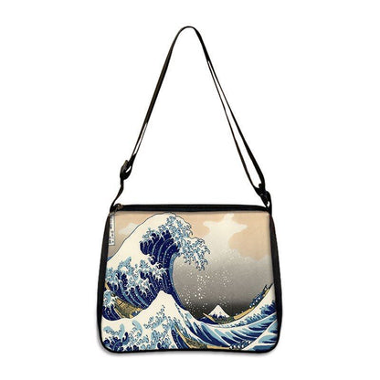 Famous Paintings Handbag Women Shoulder Bags Shopping Bag Canvas Pouch Zipper